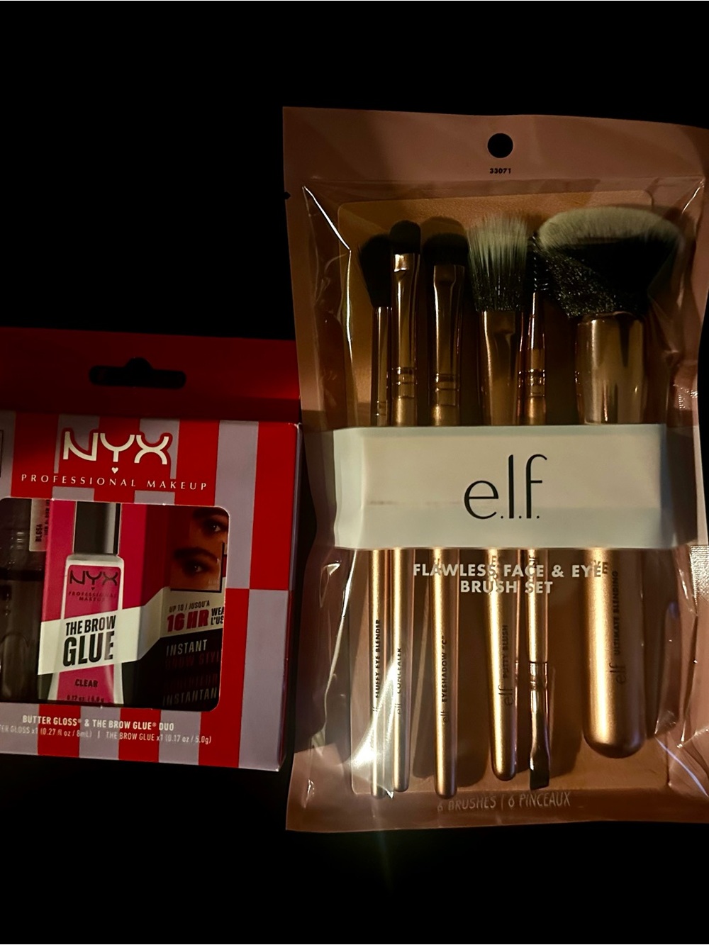 NYX Pink & White Brow Glue & Brush Set